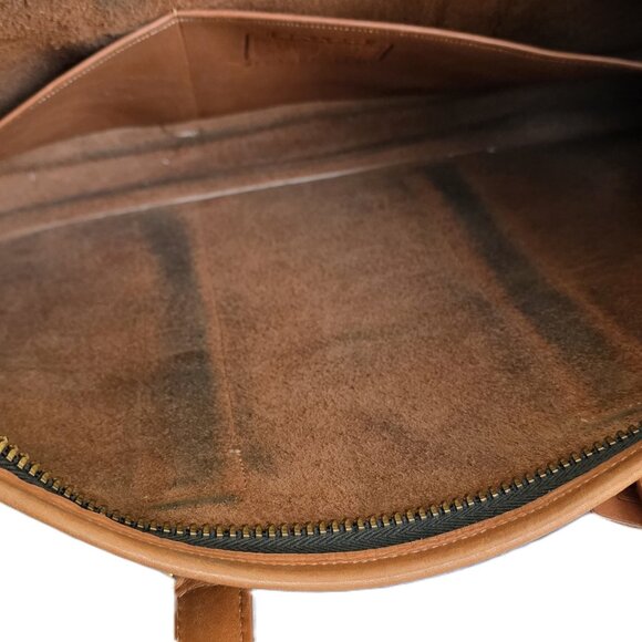 Vintage Coach Brown Leather Business Bag - Picture 14 of 16